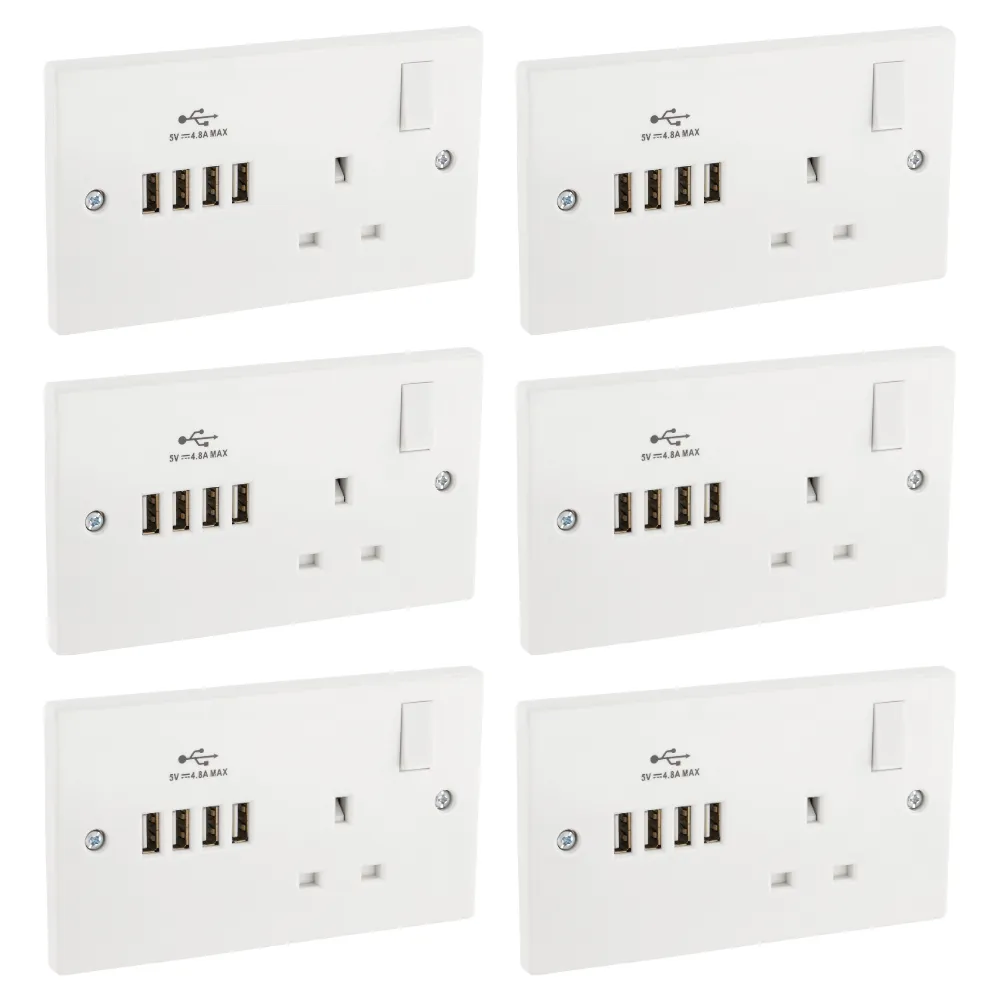 Daewoo Single Socket With 4 USB Ports