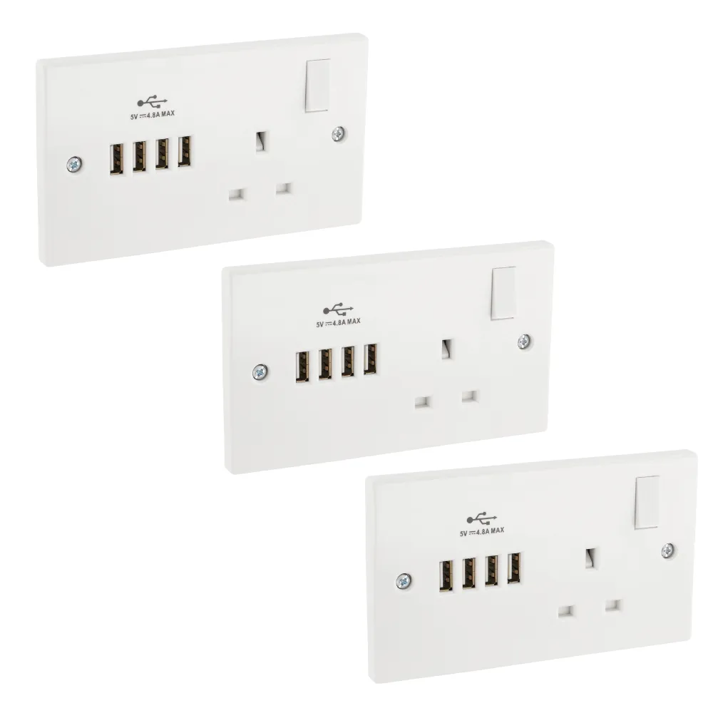 Daewoo Single Socket With 4 USB Ports