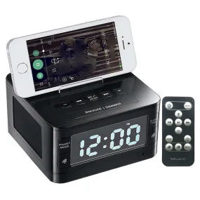 Dolphy Dock Station Dual Alarm Clock,FM Radio with LED Display DDSN0002
