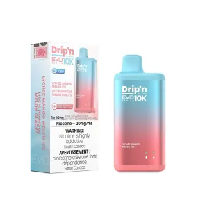 Drip'n EVO 10K Lychee Mango Melon Ice Disposable Vape Pen