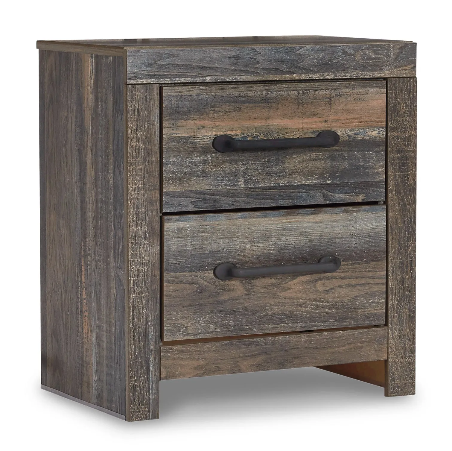 Drystan Full Panel Bed with Mirrored Dresser, Chest and Nightstand in Multi