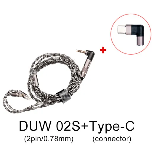 DUNU DUW02S DUW-02S High-purity Upgraded Earphone Cable