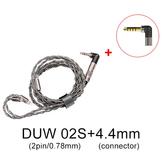 DUNU DUW02S DUW-02S High-purity Upgraded Earphone Cable