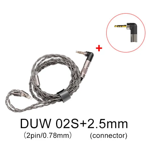 DUNU DUW02S DUW-02S High-purity Upgraded Earphone Cable