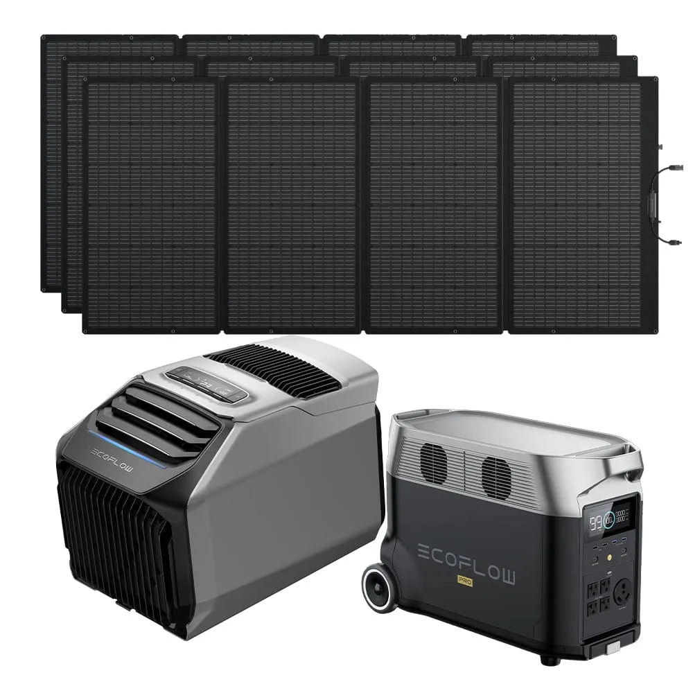 EcoFlow WAVE 2 Portable AC   DELTA Pro   400W Portable Solar Panel