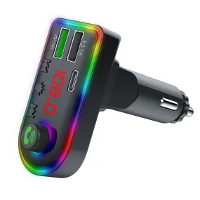 F7/f8 Car Bluetooth Fm Transmitter Hands-free Call Mp3 Player