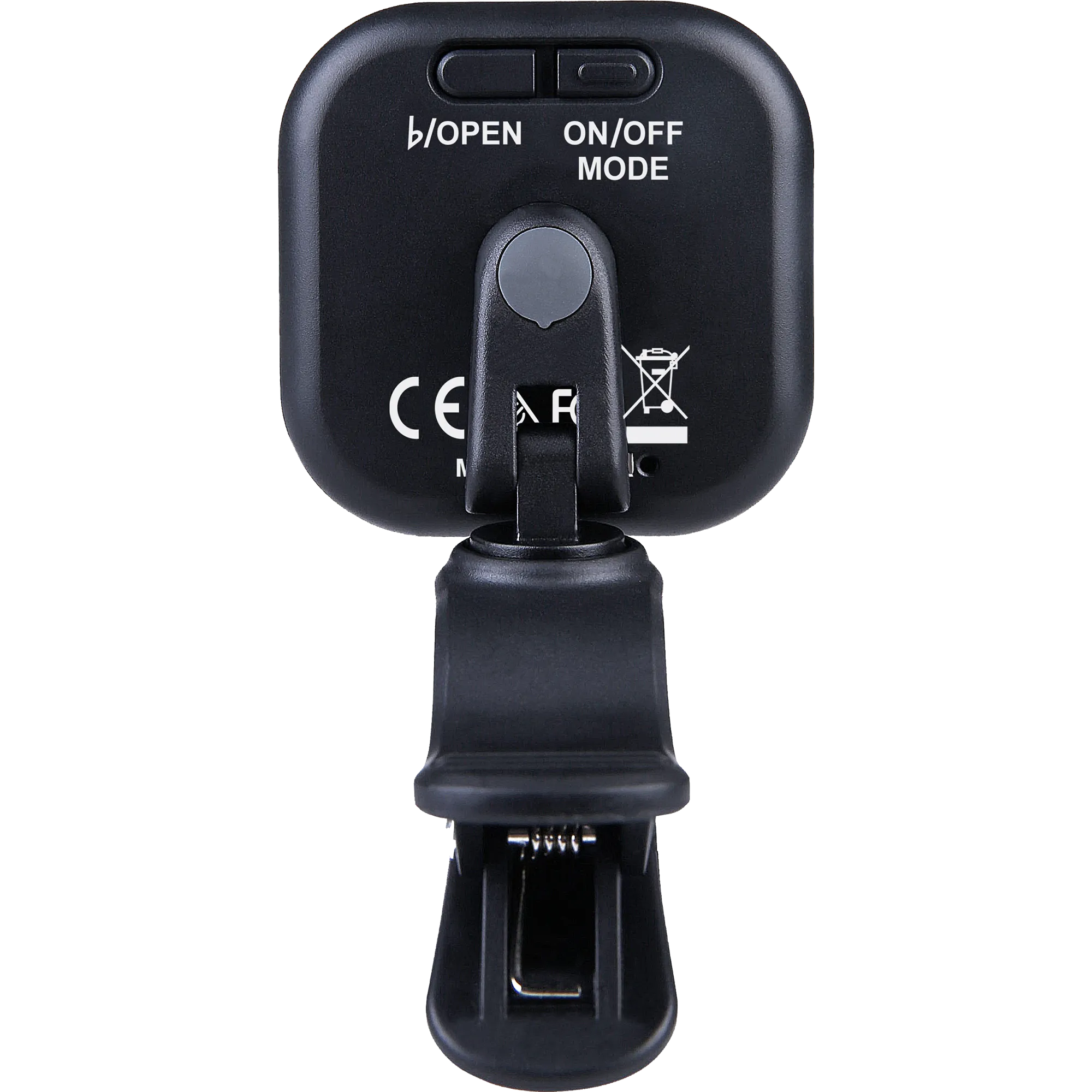 Fender Flash Rechargeable Clip-on Guitar Tuner, Black