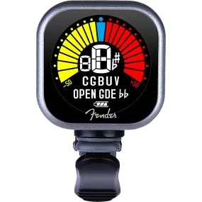 Fender Flash Rechargeable Clip-on Guitar Tuner, Black