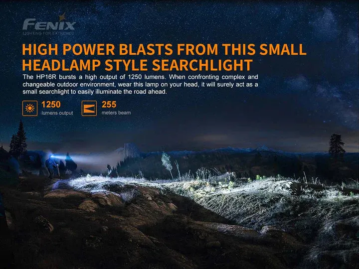FENIX HP16R RECHARGEABLE HEADLAMP