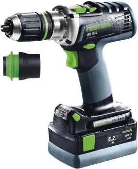 FESTOOL CORDLESS DRILLS DRC 18/4 LI 5,2 PLUS