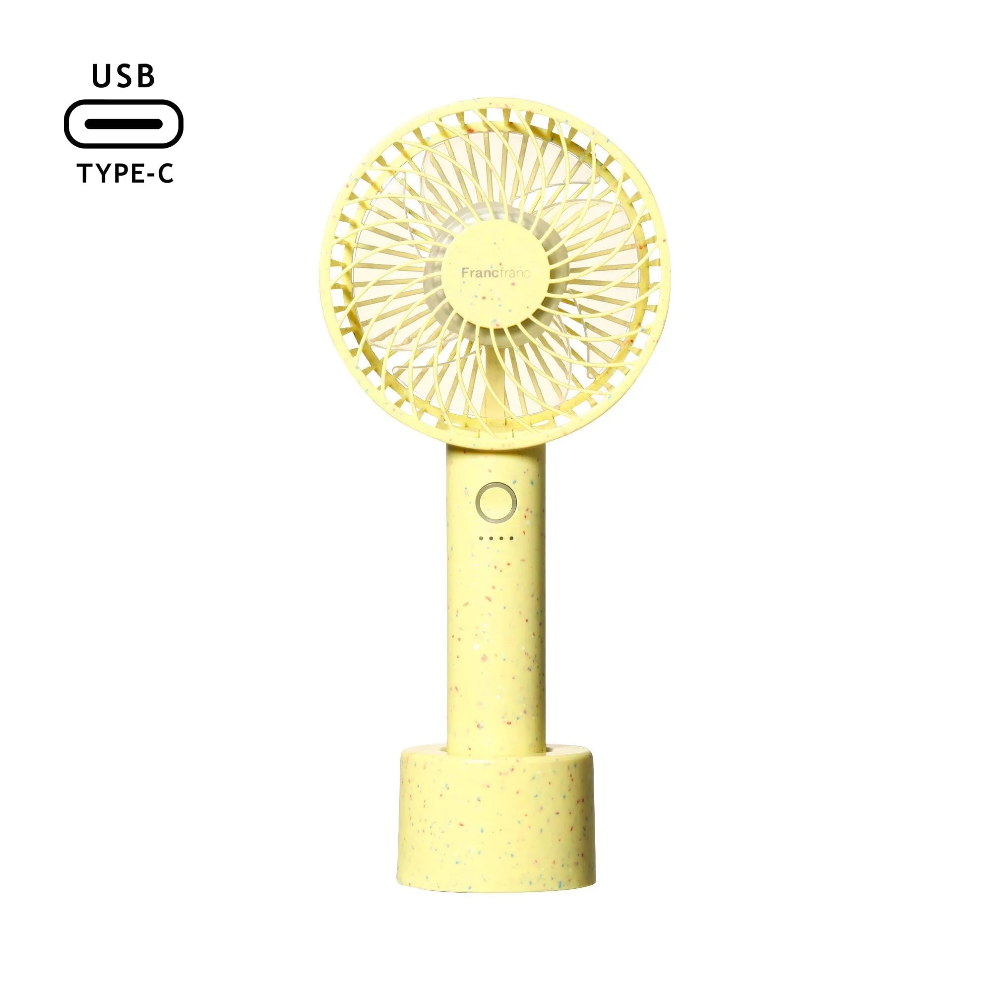 Frais Handy Fan Dot Yellow