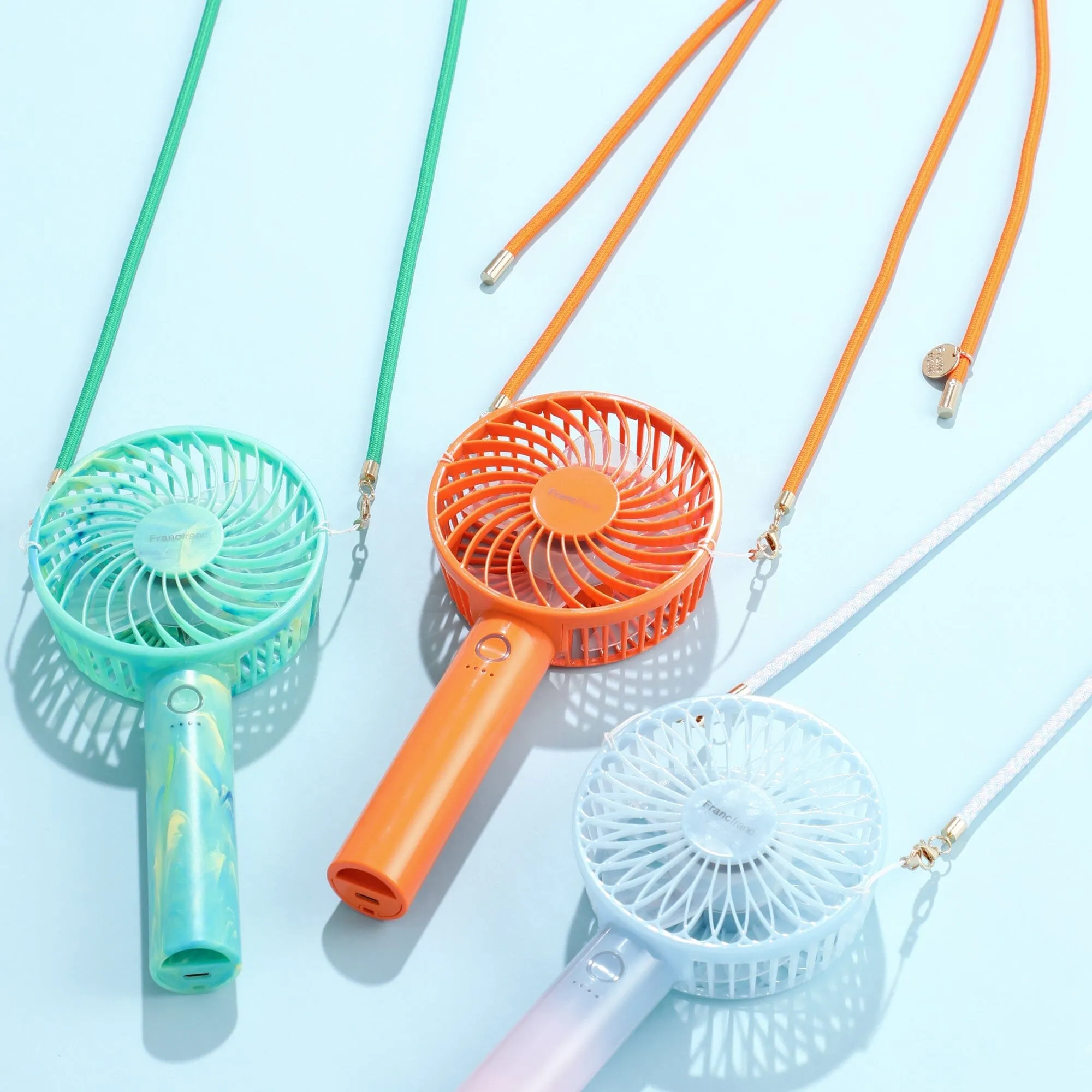 Frais Handy Fan Shiny Orange