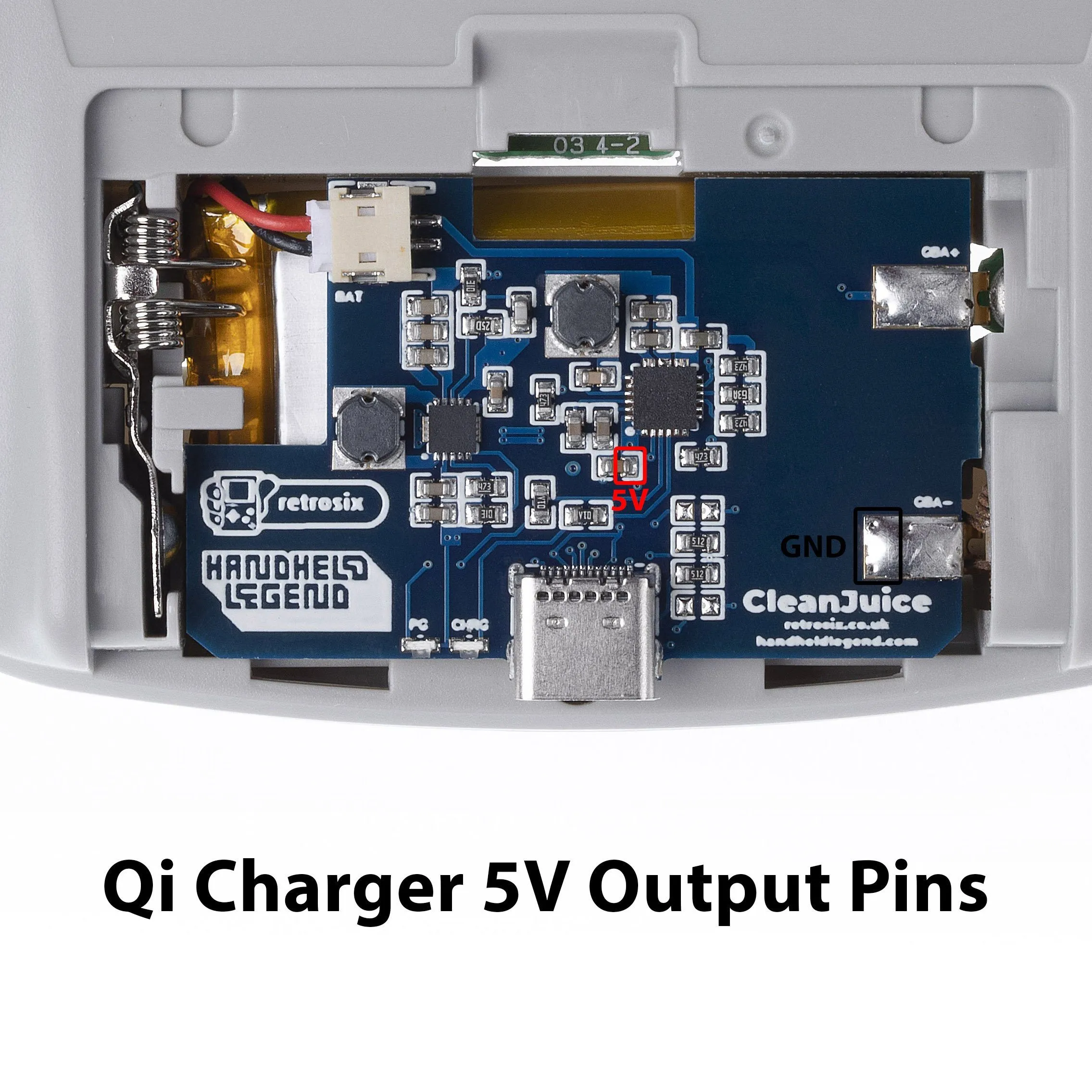 Game Boy Advance CleanJuice (V1.3) Li-Ion Rechargeable Battery Module - RetroSix