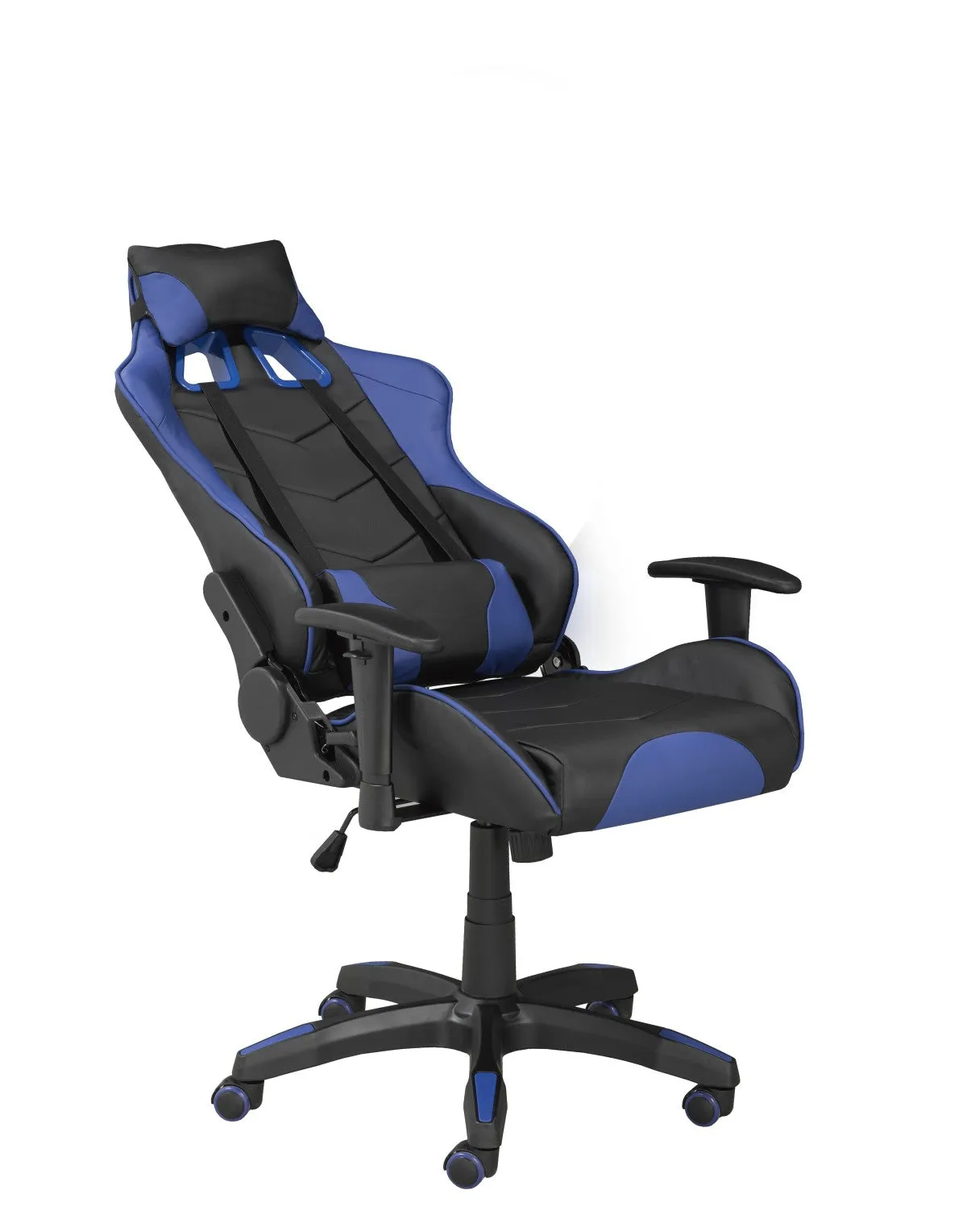 Gaming Desk & Chair Set, Blue/Black