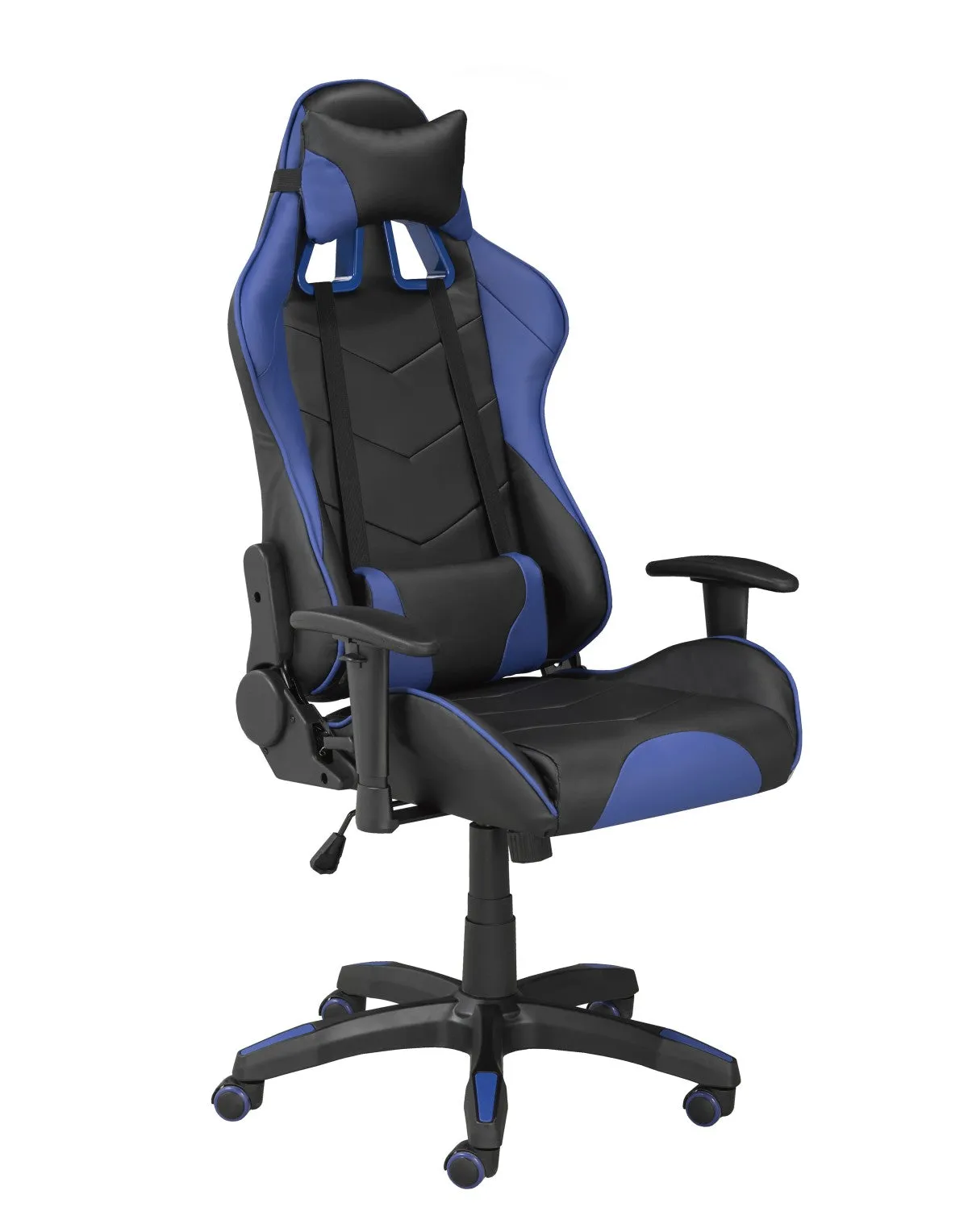 Gaming Desk & Chair Set, Blue/Black