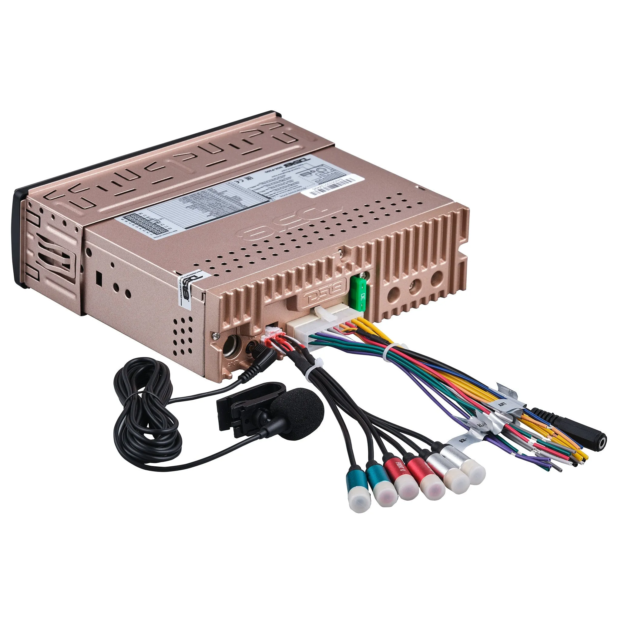 High Power 240 Watts RMS (4 x 60) Digital Media Receiver | Single Din | DSP | APP | Bluetooth Audio and Calling Head Unit | Aux Input | USB | Mechless | AM/FM Radio Receiver | 3V   3.5V Subwoofer