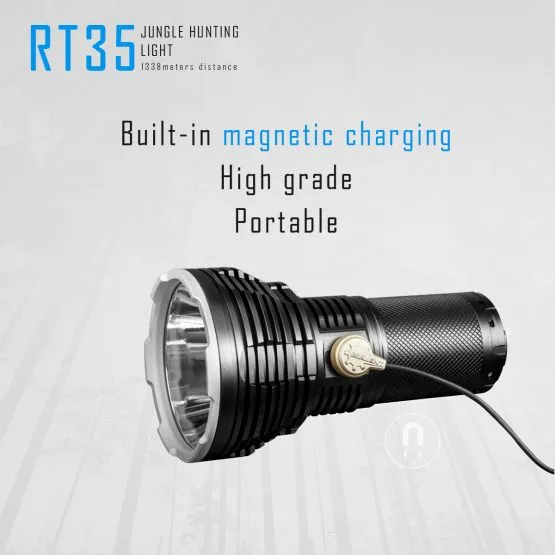 Imalent RT35 Cree XHP35 HI LED 1338 Meters Distance Rechargeable Search Flashlight
