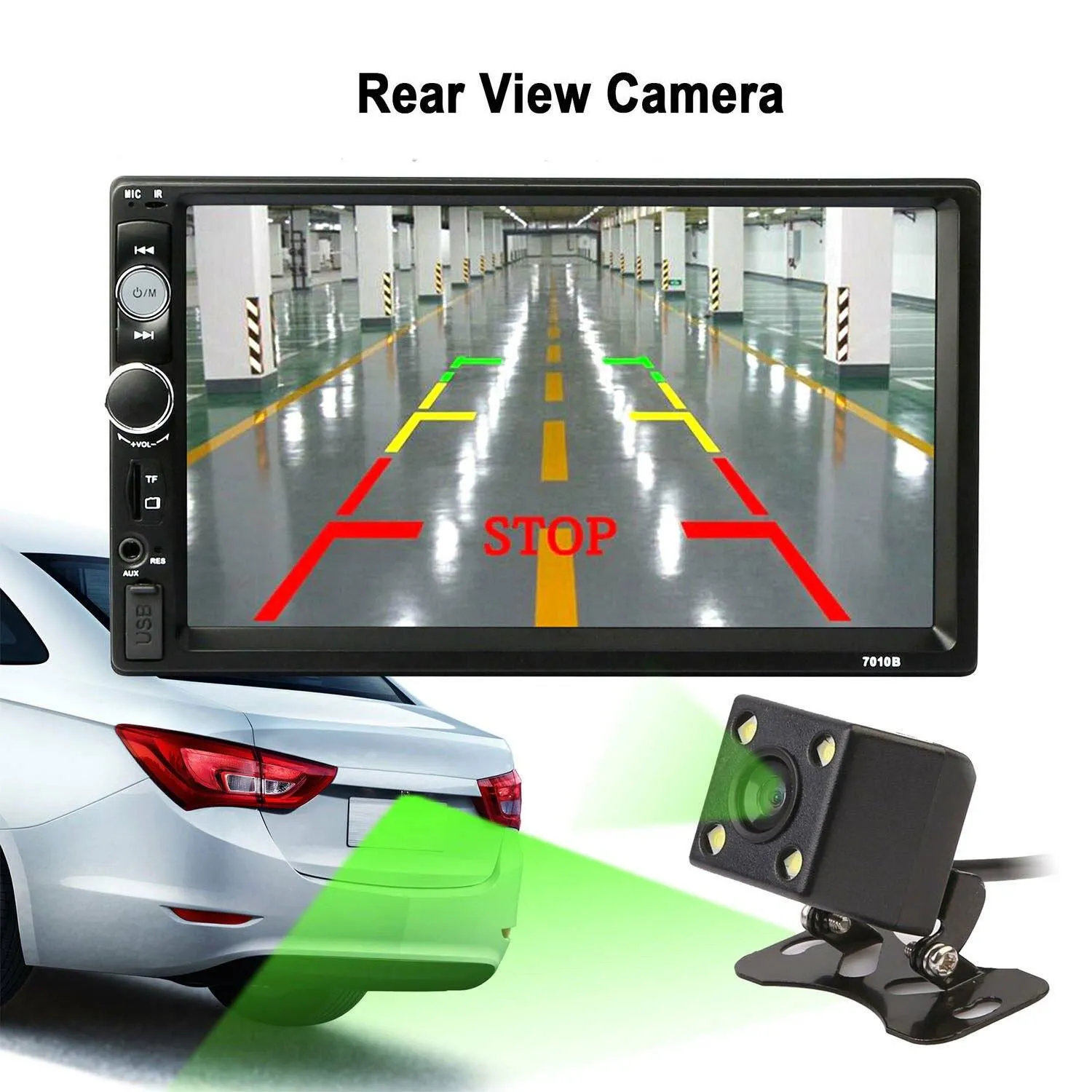iMountek 7 Inches Universal Wireless Car MP5 Player with Rear View Camera