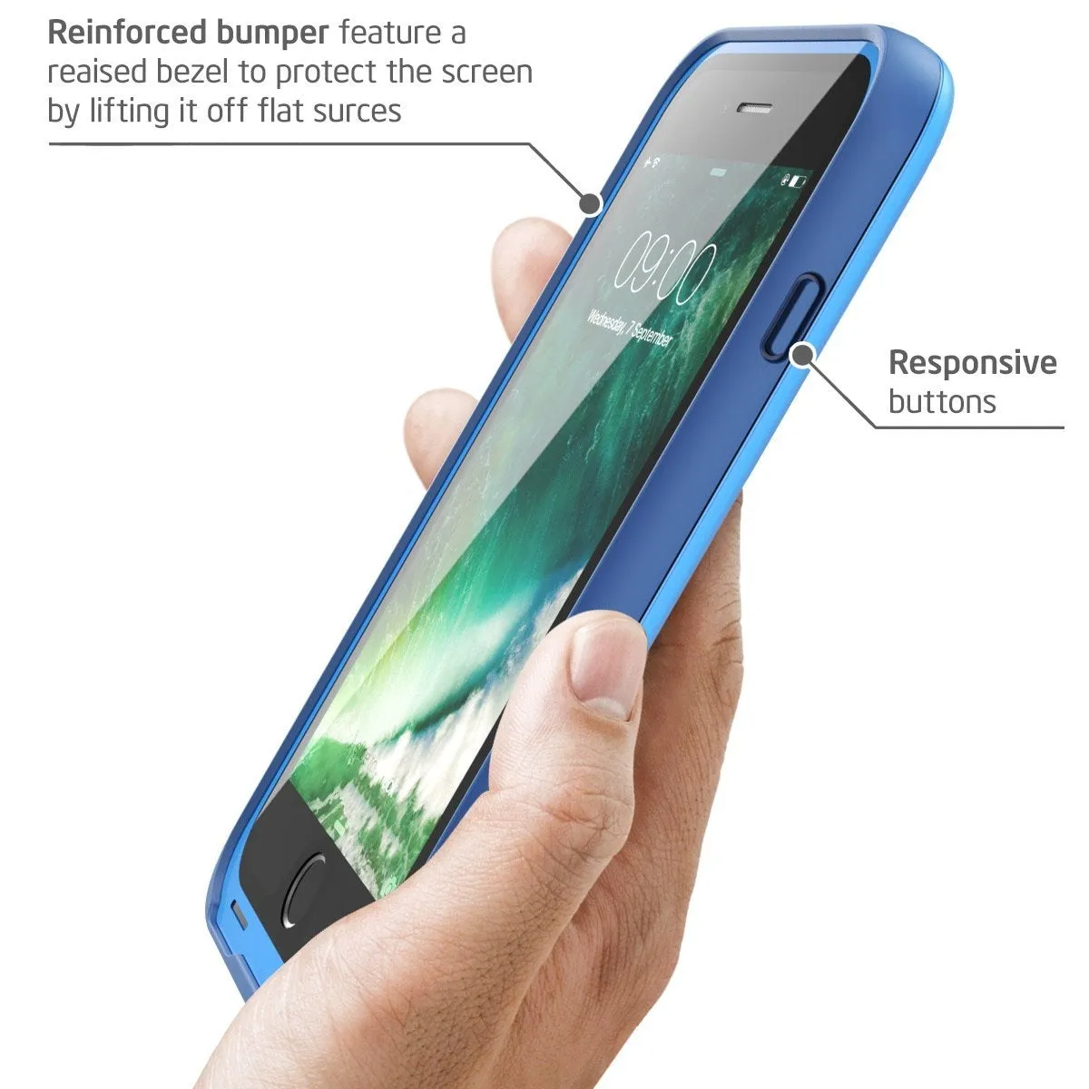 iPhone 8 Plus | 7 Plus Aegis Waterproof Case-Blue
