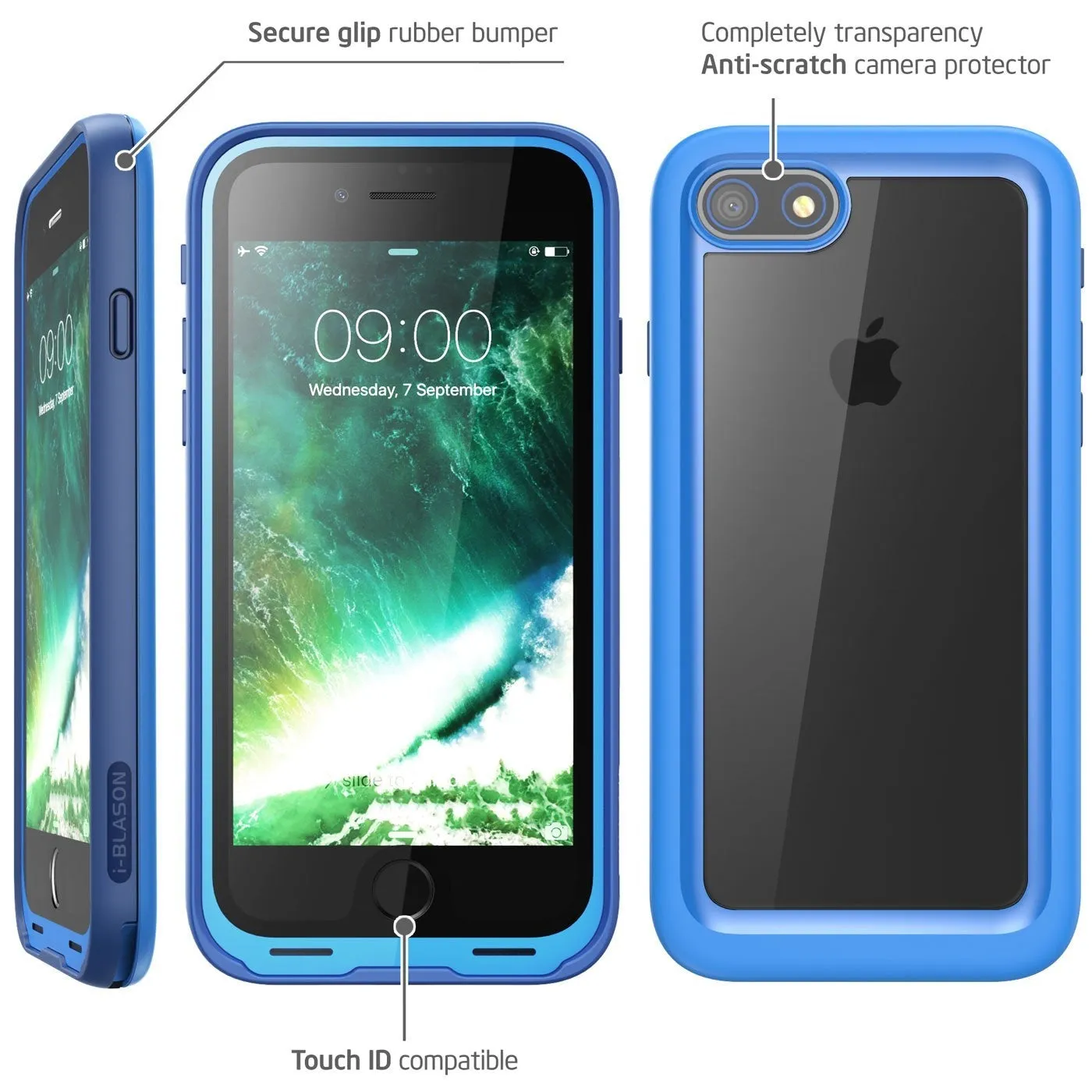iPhone 8 Plus | 7 Plus Aegis Waterproof Case-Blue