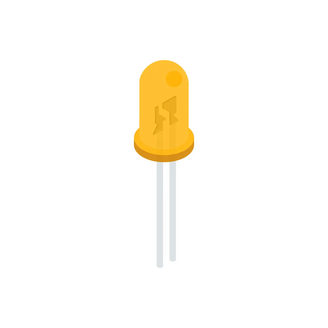 LED Diffused 3MM / 5MM - Red, Green, Yellow