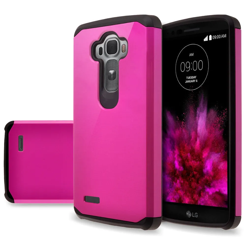 LG G4 Case, Slim Hybrid [Shock/Impact] Absorption Dual Layer Case - Hot Pink