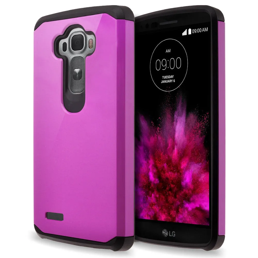 LG G4 Case, Slim Hybrid [Shock/Impact] Absorption Dual Layer Case - Purple