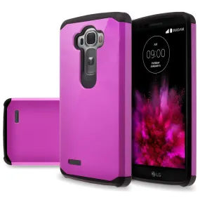 LG G4 Case, Slim Hybrid [Shock/Impact] Absorption Dual Layer Case - Purple