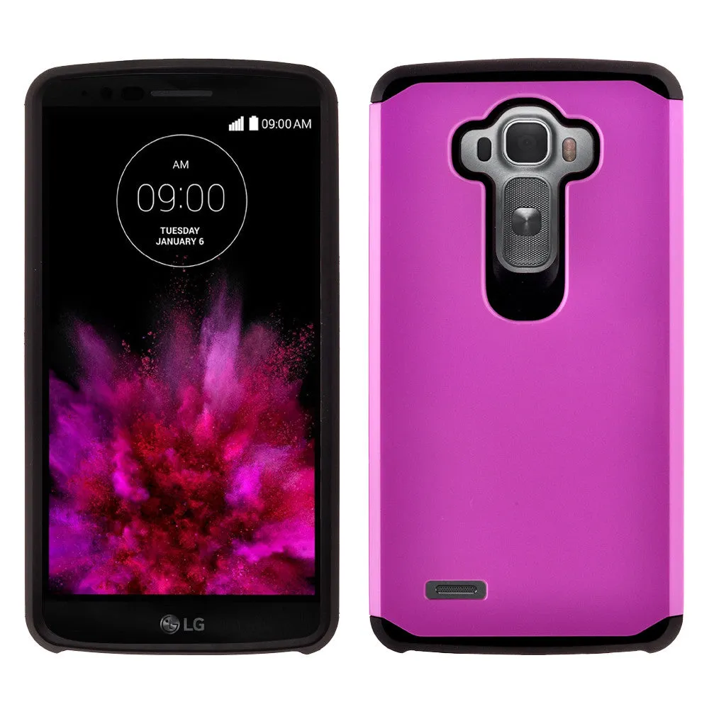 LG G4 Case, Slim Hybrid [Shock/Impact] Absorption Dual Layer Case - Purple