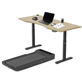 LSG Nimbus Walking Pad Treadmill   ErgoDesk Automatic Standing Desk 1800mm (Oak)