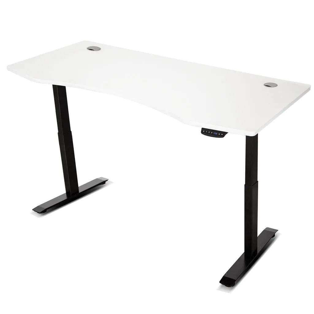 LSG Nimbus Walking Pad Treadmill   ErgoDesk Automatic Standing Desk 1800mm (White)