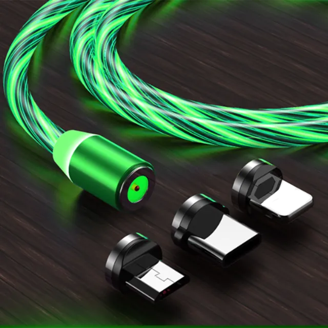 Magnetic Flow Luminous Lighting Charging Mobile Phone Cable Cord