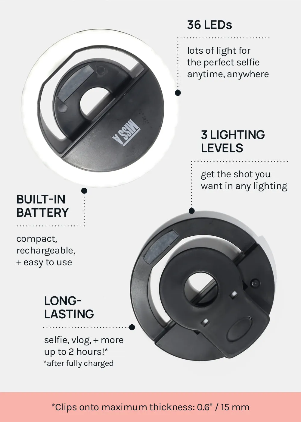 Miss A Selfie Ring Light