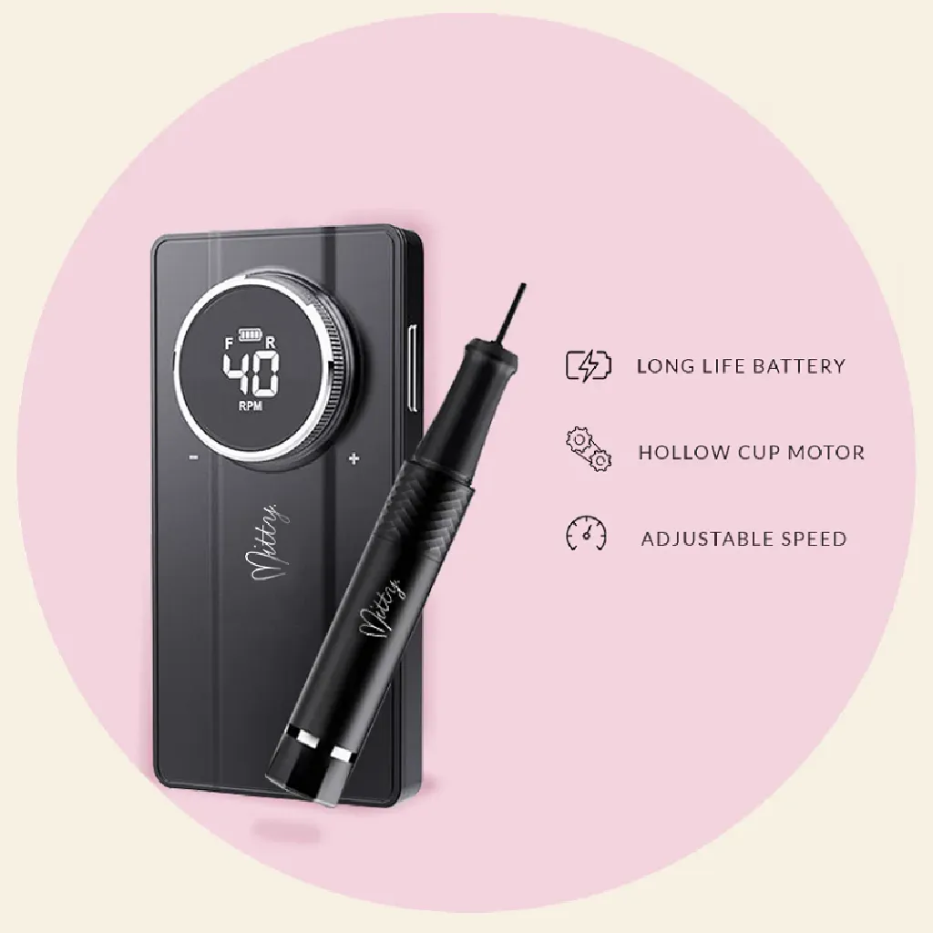 Mitty Portable Nail Drill Black