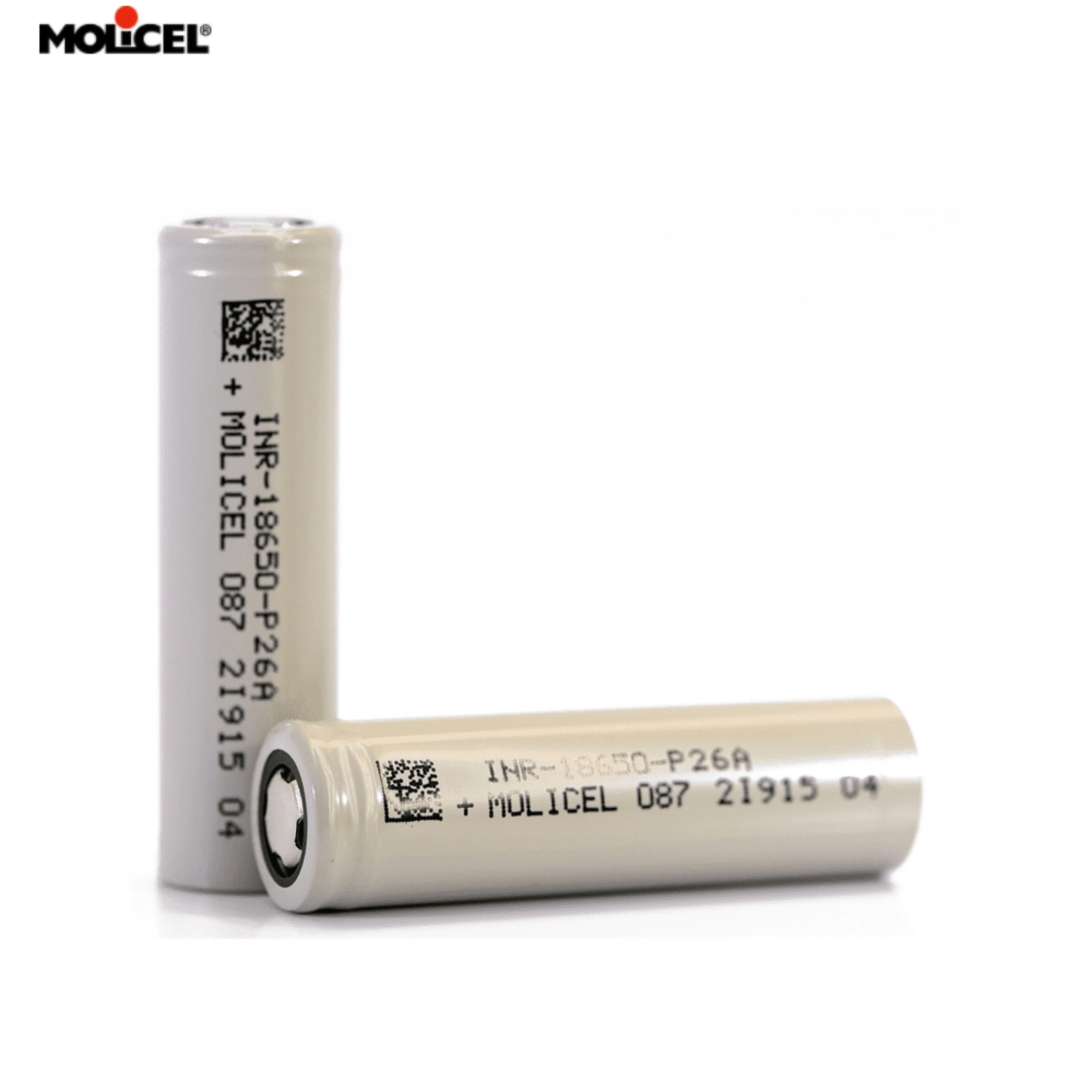 Molicel P26A INR18650 2600mAh 3.6V 35A Rechargeable Li-ion  Battery