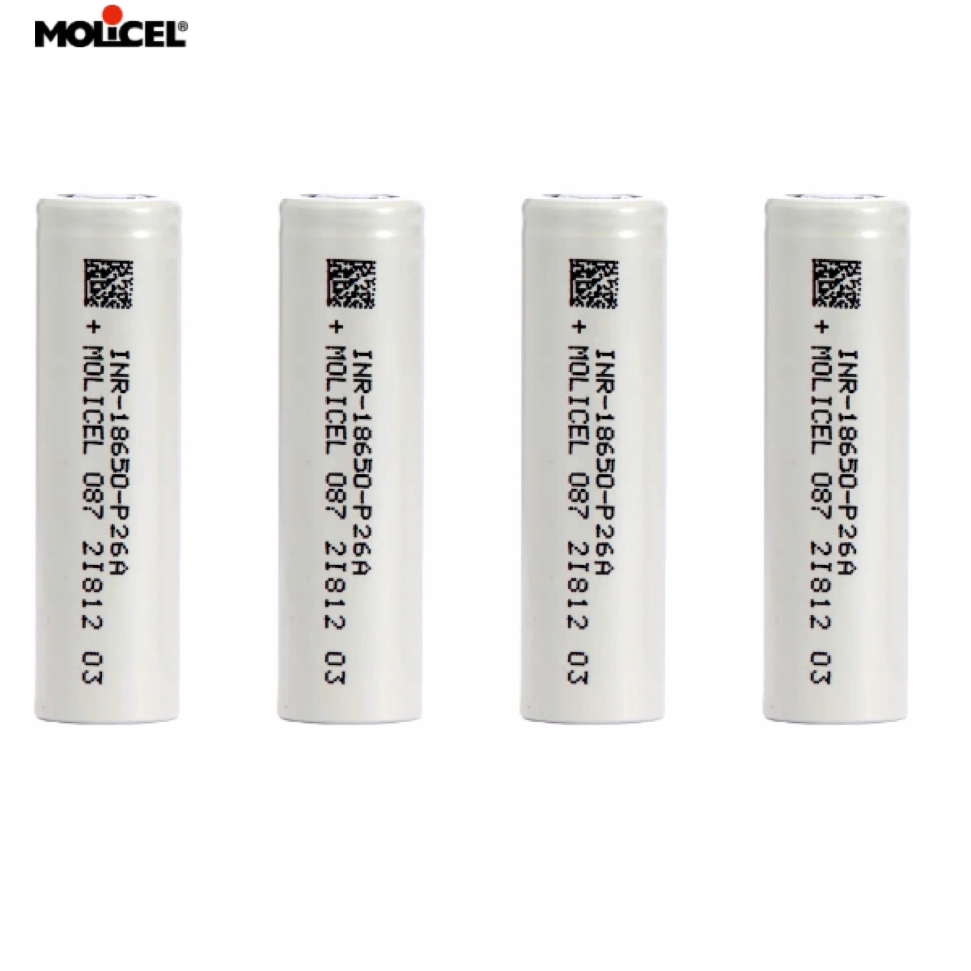 Molicel P26A INR18650 2600mAh 3.6V 35A Rechargeable Li-ion  Battery