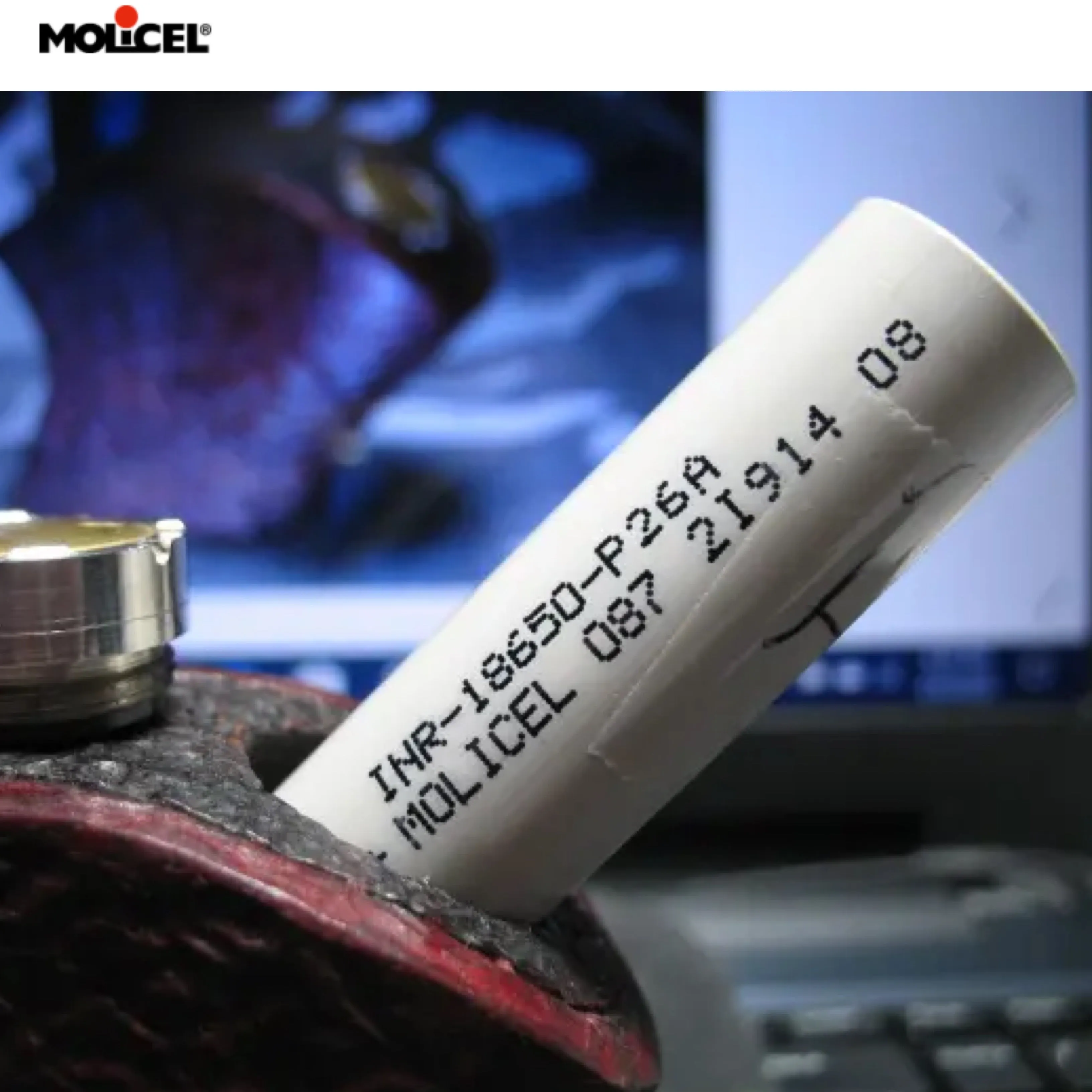 Molicel P26A INR18650 2600mAh 3.6V 35A Rechargeable Li-ion  Battery