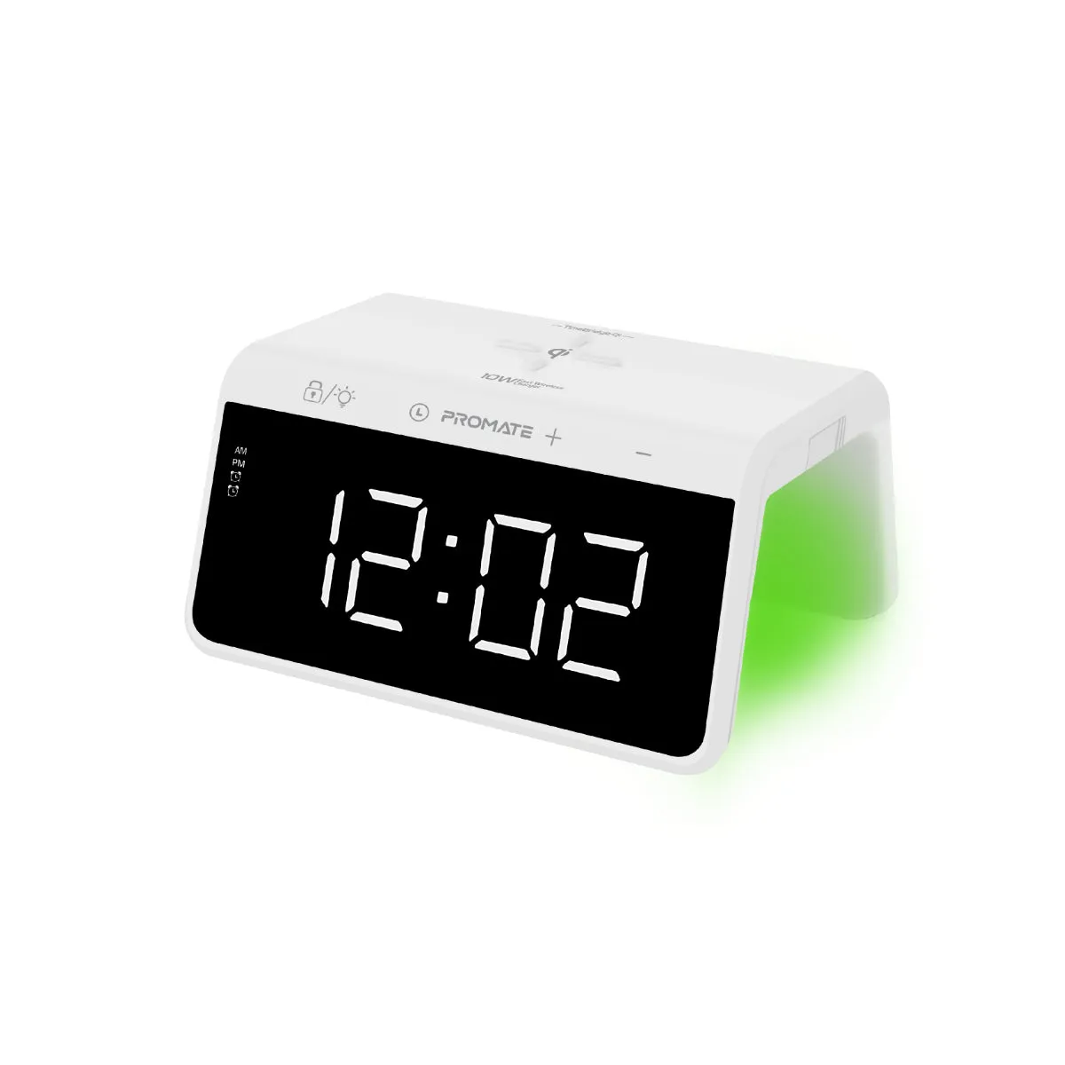 Multi-Function LED Alarm Clock with 10W Wireless Charger