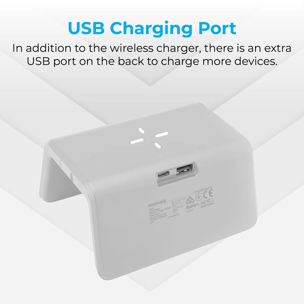 Multi-Function LED Alarm Clock with 10W Wireless Charger