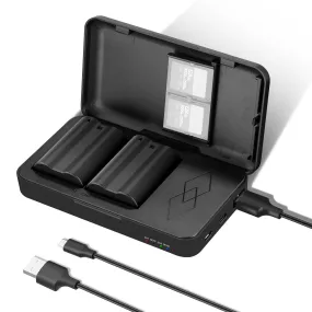 NEEWER EN-EL15c Replacement Battery and USB Charger Set