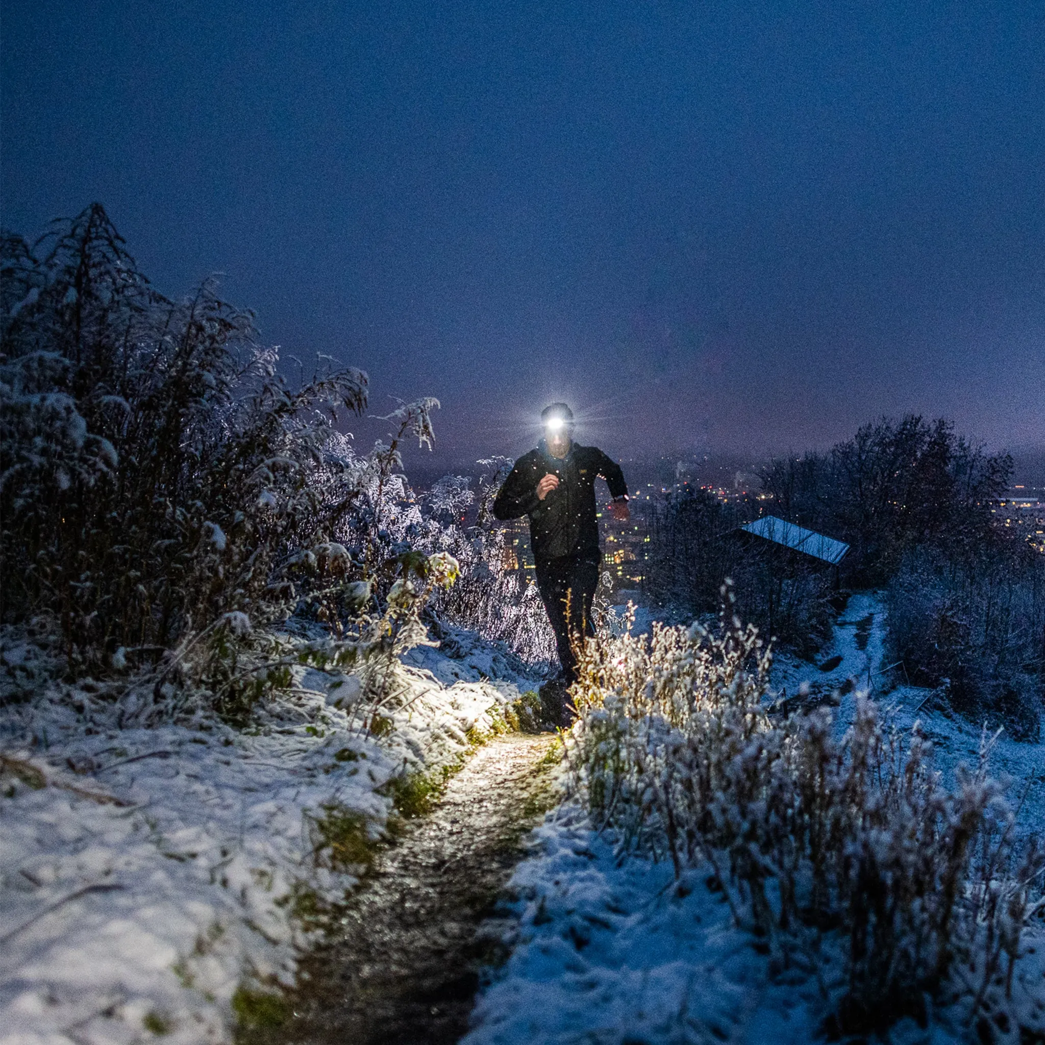 NEO5R Rechargeable Running Head Torch with Chest Strap
