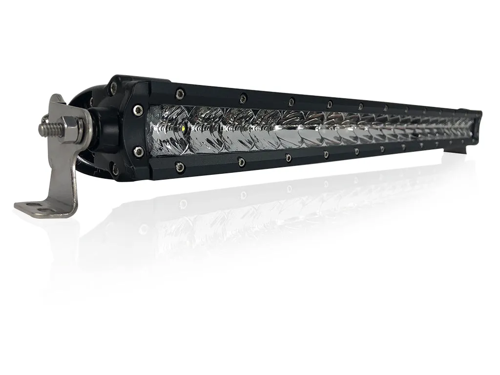New - 20 Inch Single Row: Black Oak LED Pro Series 3.0 LED Light Bar - Spot, Flood, or Combo Beam Pattern (60w/100w)