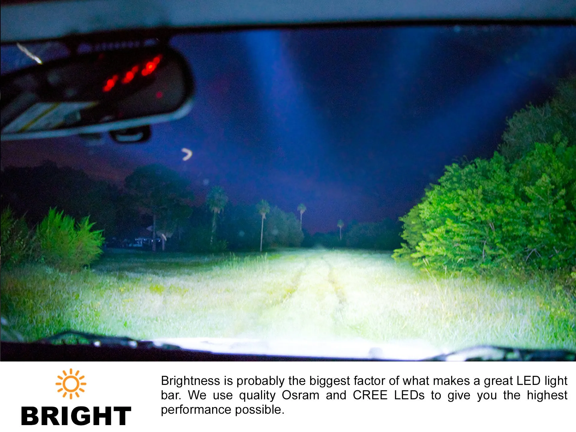 New - 20 Inch Single Row: Black Oak LED Pro Series 3.0 LED Light Bar - Spot, Flood, or Combo Beam Pattern (60w/100w)