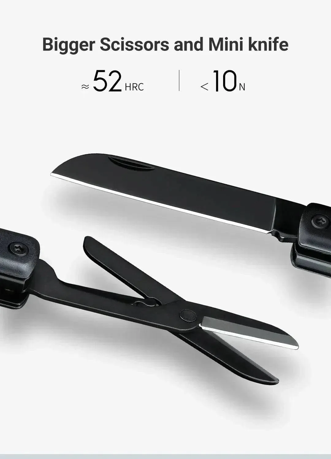 NexTool Mini Multi Tool 3 in 1 Pocket Knife Scissors Pen Tools N1 Portable Outdoors USB Rechargeable IPX4 Waterproof Flashlight