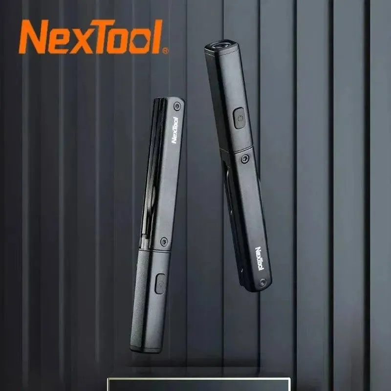 NexTool Mini Multi Tool 3 in 1 Pocket Knife Scissors Pen Tools N1 Portable Outdoors USB Rechargeable IPX4 Waterproof Flashlight