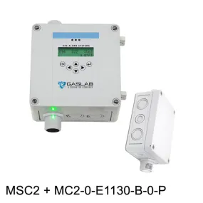Nitrogen Dioxide (NO2) Fixed Gas Detector w/ Remote Sensor (0-20ppm)