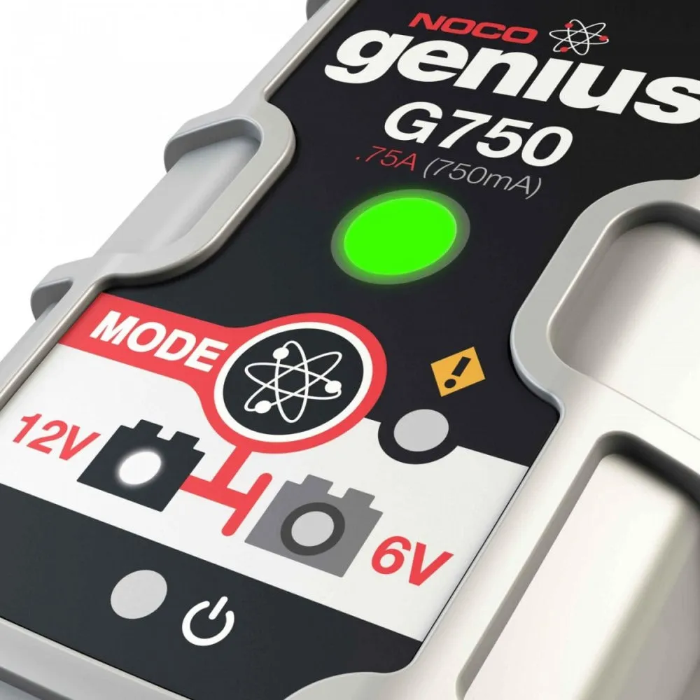 NOCO Genius G750AU 6V & 12V 0.75A UltraSafe Smart Battery Charger & Maintainer