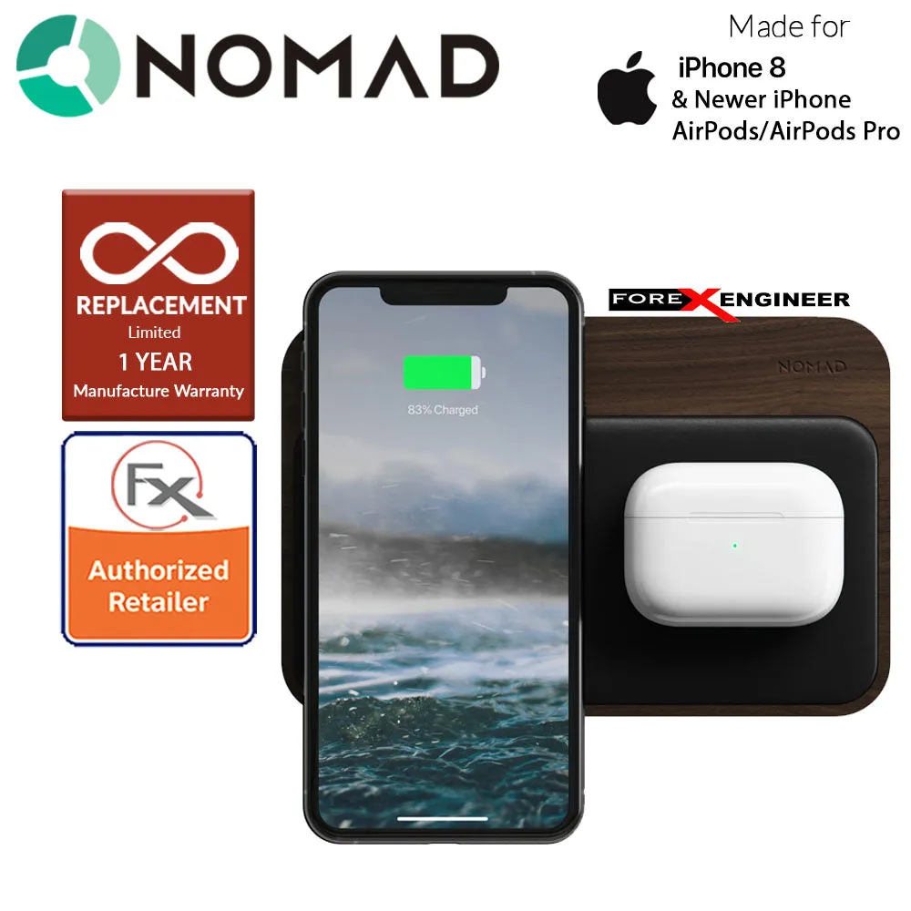 [ONLINE EXCLUSIVE] Nomad Base Station Hub with USB-C PD 18W port and Charges up to 4 devices simultaneously - Walnut Edition ( Barcode: 856504015312 )