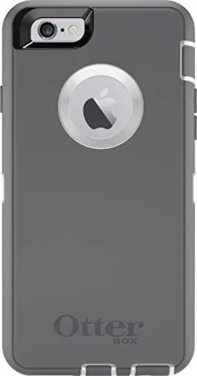 OtterBox DEFENDER iPhone 6/6s Case - Frustration-Free Packaging - GLACIER (WHITE/GUNMETAL GREY)
