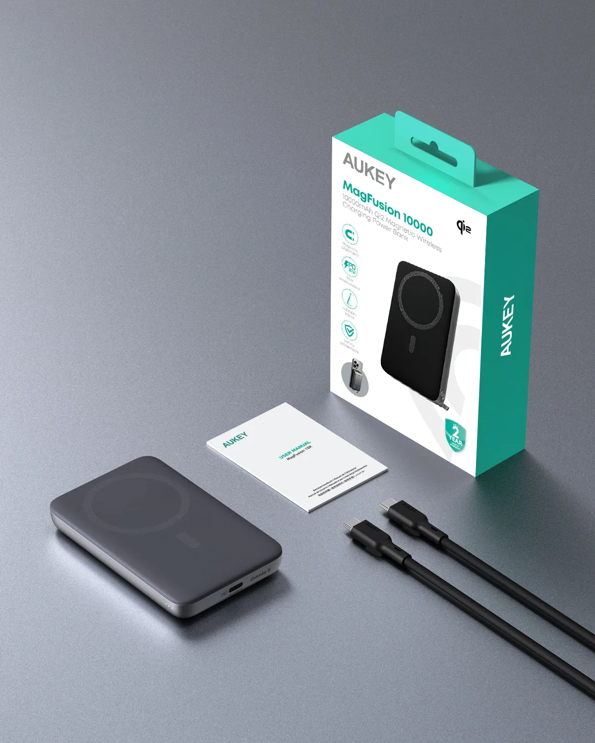 PB-MS06 MagFusion 10000mAh 30W Qi2 Magnetic Wireless Charging Power Bank